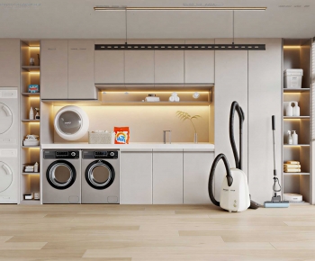 Modern Balcony Laundry Room-ID:119920972