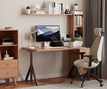 Modern Computer Desk And Chair-ID:200831895