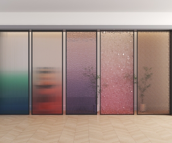 Modern Glass Screen Partition-ID:583055977