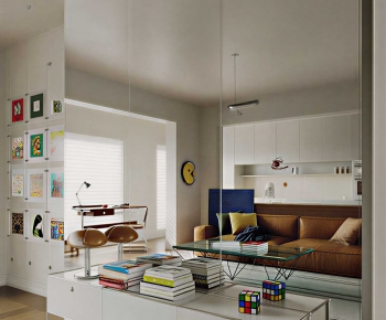 Modern A Living Room-ID:517873057