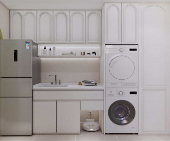 Modern Laundry Cabinet-ID:533014067