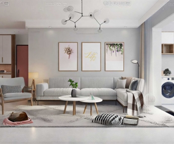 Modern A Living Room-ID:294740921