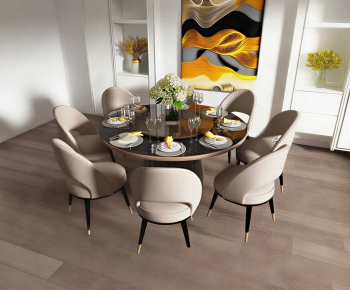 Modern Dining Table And Chairs-ID:554570911
