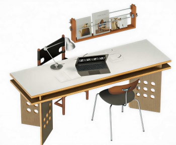 Modern Computer Desk And Chair-ID:730014098