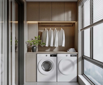 Modern Laundry Cabinet-ID:649049043