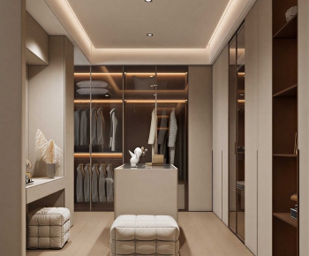 Modern Clothes Storage Area-ID:224559378