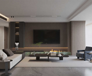 Modern A Living Room-ID:683274983