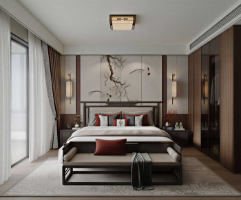 New Chinese Style Bedroom-ID:156994104