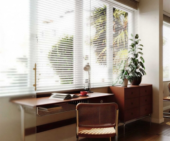 Modern Computer Desk And Chair-ID:252790938