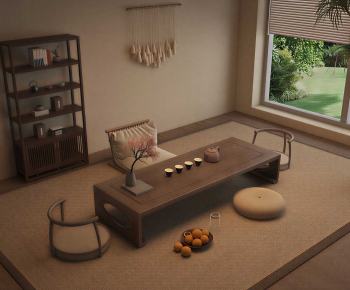 Wabi-sabi Style Tea Tables And Chairs-ID:296859983