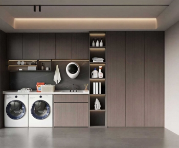 Modern Balcony Laundry Room-ID:309361931
