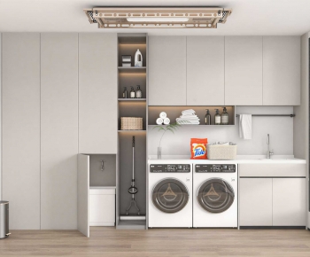 Modern Balcony Laundry Room-ID:213694104