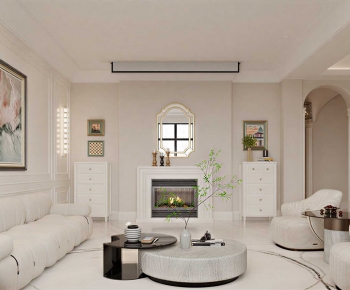 French Style A Living Room-ID:773874048