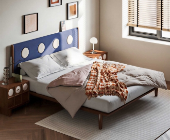 Modern Double Bed-ID:818236118