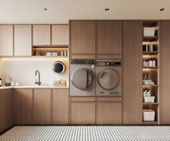 Modern Balcony Laundry Room-ID:561850076