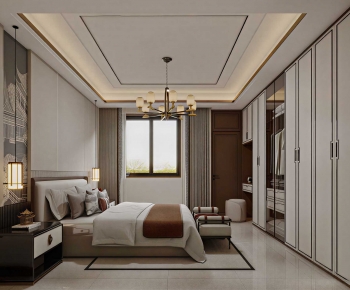 New Chinese Style Bedroom-ID:633490094