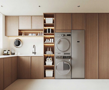 Modern Balcony Laundry Room-ID:256506927