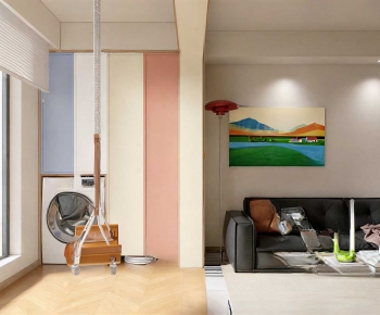 Modern A Living Room-ID:895545012