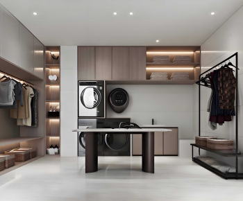 Modern Balcony Laundry Room-ID:290537122