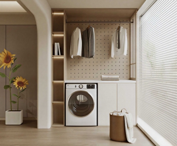 Modern Laundry Cabinet-ID:426630978