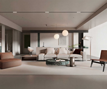 Modern A Living Room-ID:795563949