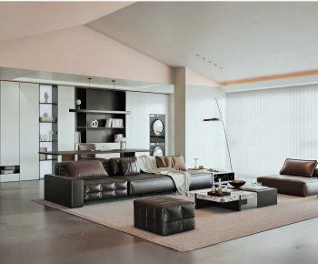 Modern A Living Room-ID:593071947