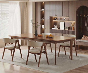 Modern Dining Table And Chairs-ID:153476006