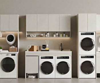 Modern Laundry Cabinet-ID:196029907