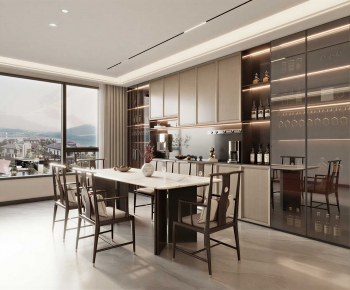 New Chinese Style Dining Room-ID:919678934