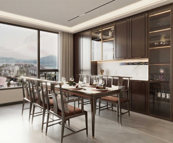 New Chinese Style Dining Room-ID:164035087