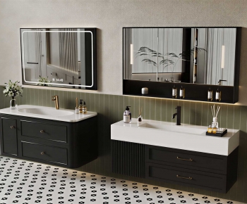 French Style Bathroom Cabinet-ID:238415009