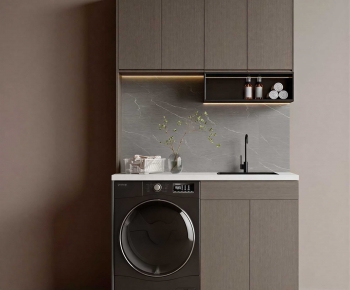 Modern Laundry Cabinet-ID:167705061