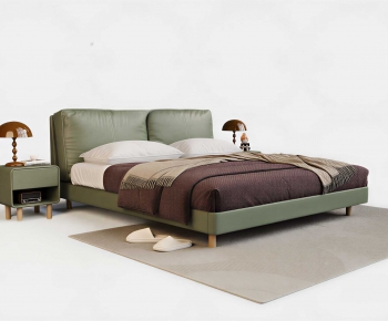 Modern Double Bed-ID:633853919