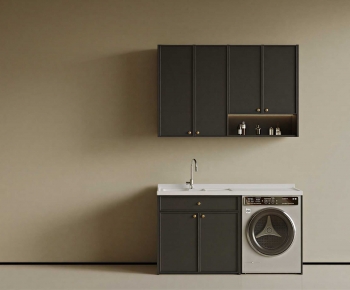 Modern Laundry Cabinet-ID:835901026