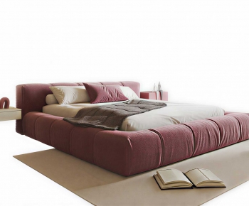 Modern Double Bed-ID:963242053
