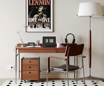Modern Computer Desk And Chair-ID:622232916