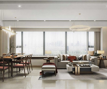 New Chinese Style A Living Room-ID:276928905