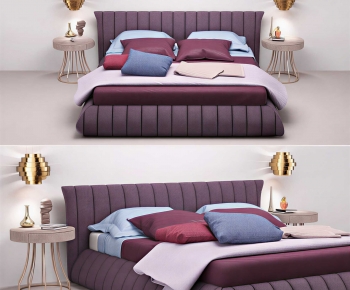 Modern Double Bed-ID:266381032