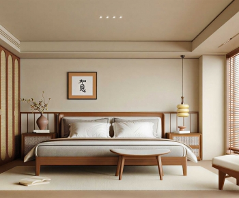 New Chinese Style Bedroom-ID:109641087