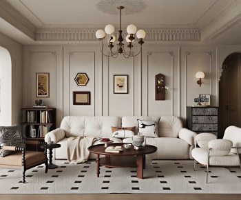 French Style A Living Room-ID:346019338
