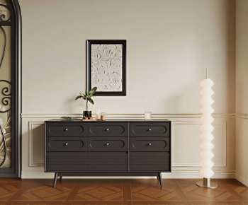 French Style Entrance Cabinet-ID:118508108