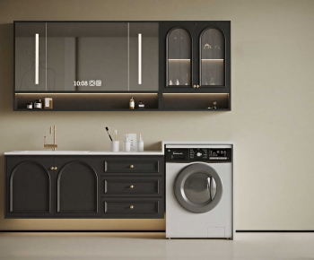 French Style Laundry Cabinet-ID:351644042