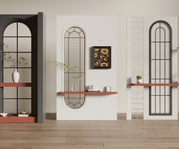 French Style Glass Screen Partition-ID:309919123