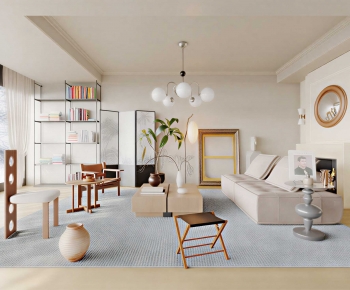 Modern A Living Room-ID:706908946