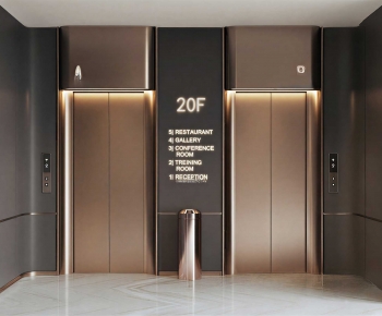 Modern Office Elevator Hall-ID:248171092