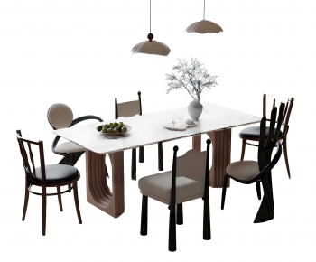 Modern Dining Table And Chairs-ID:440834059