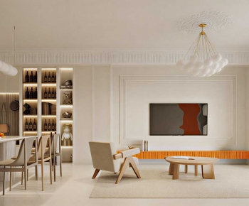 Modern A Living Room-ID:805627115