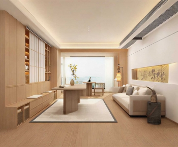 New Chinese Style A Living Room-ID:685293916