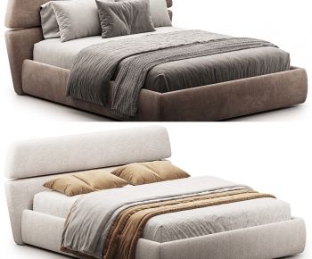 Modern Double Bed-ID:807280067