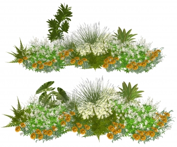 Modern Plant Pile-ID:413028966